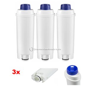 3 Wasserfilter passend für Delonghi DLS C002
